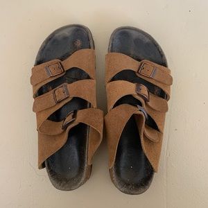 Brown suede Birkenstock 40
